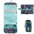 Travel Makeup Pouch Hanging Metal Hook & Clear Window
