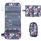 Travel Makeup Pouch Hanging Metal Hook & Clear Window