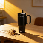 Travel Mug Double-Wall BPA-Free Integrated Straw & Handle