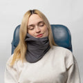Travel Neck Pillow Ergonomic Memory Foam & Breathable Cover