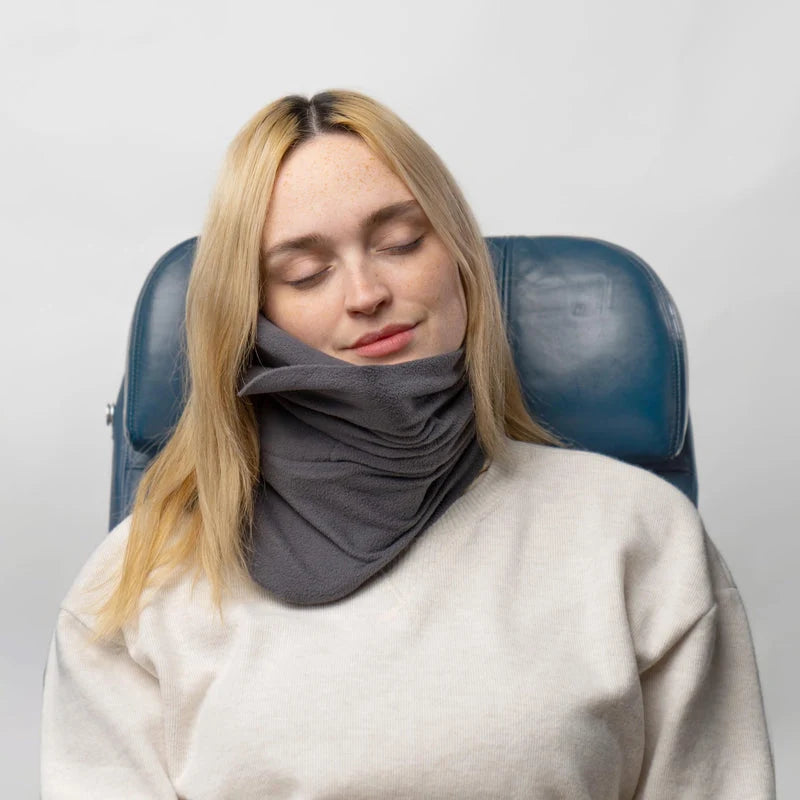 Travel Neck Pillow Ergonomic Memory Foam & Breathable Cover