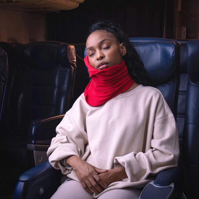 Travel Neck Pillow Ergonomic Memory Foam & Breathable Cover