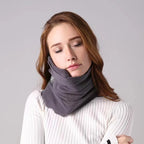 Travel Neck Pillow Ergonomic Memory Foam Removable Washable Cover