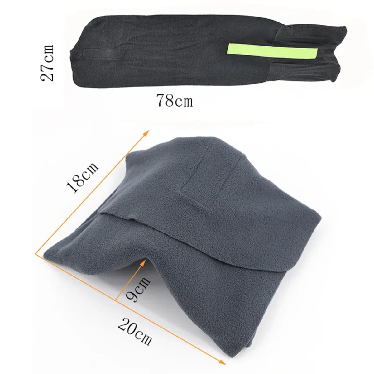 Travel Neck Pillow Ergonomic Memory Foam Removable Washable Cover