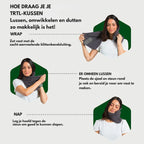 Travel Neck Pillow Ergonomic Memory Foam Removable Washable Cover
