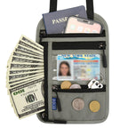 Travel Neck Pouch RFID-Blocking & Water-Resistant Nylon