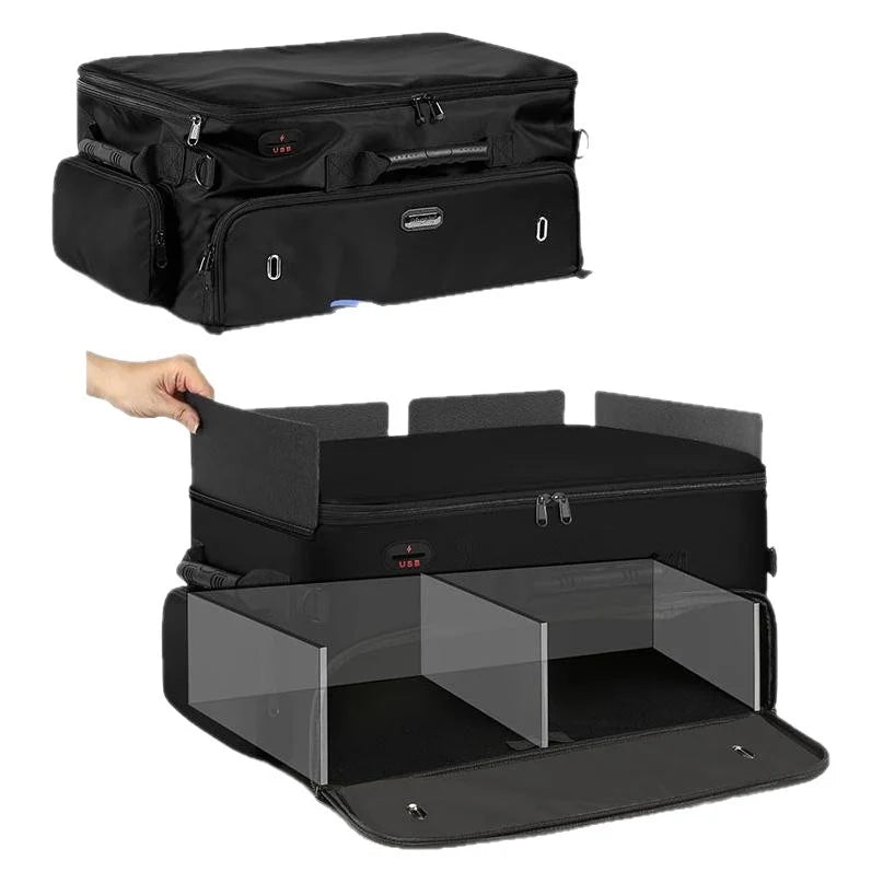 Travel Organizer Multiple Compartments Shoe Compartment USB Port