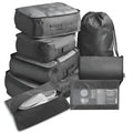 Travel Organizer Set Clear Panels 7-Piece