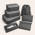 Travel Packing Cubes 7-Piece Mesh Windows & Compression