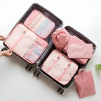 Travel Packing Cubes 7-Piece Mesh Windows & Compression