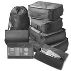 Travel Packing Cubes Compression Mesh Windows Set of 7
