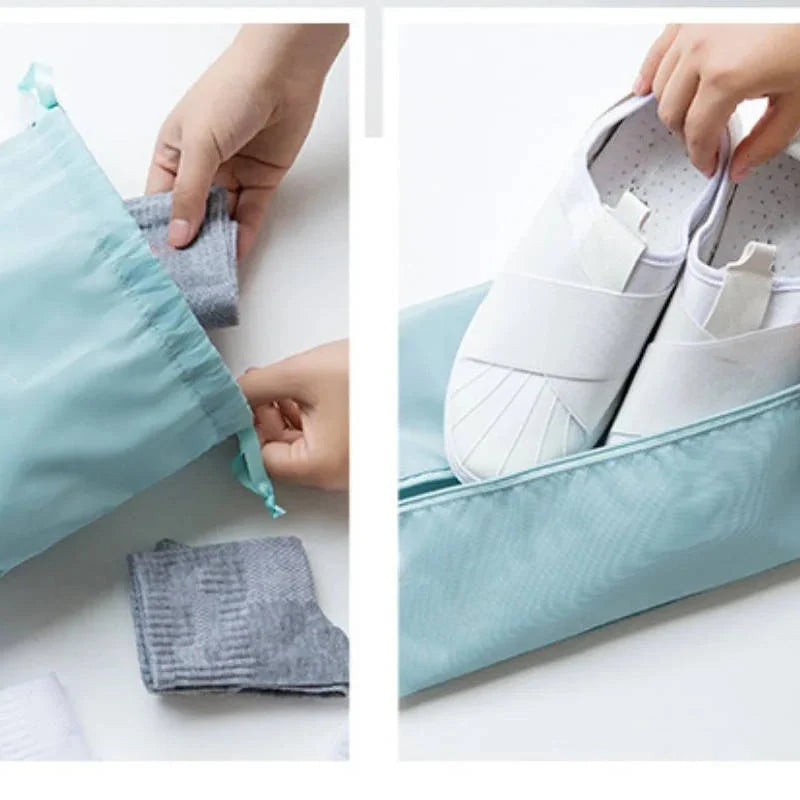Travel Packing Cubes Compression Mesh Windows Set of 7