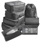 Travel Packing Cubes Compression Mesh Windows Set of 7