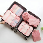 Travel Packing Cubes Compression Mesh Windows Set of 7