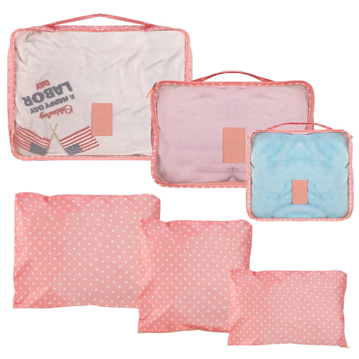 Travel Packing Cubes Mesh & Compression 9-Piece Set