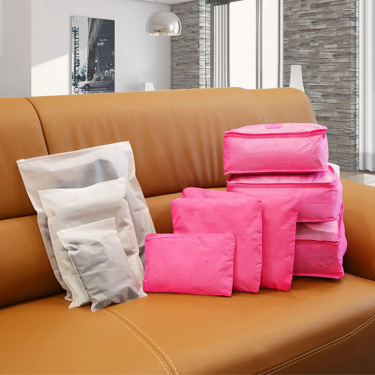Travel Packing Cubes Mesh & Compression 9-Piece Set
