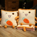 Travel Pillow Blanket Dual-Function Cotton-Filled Travel Size