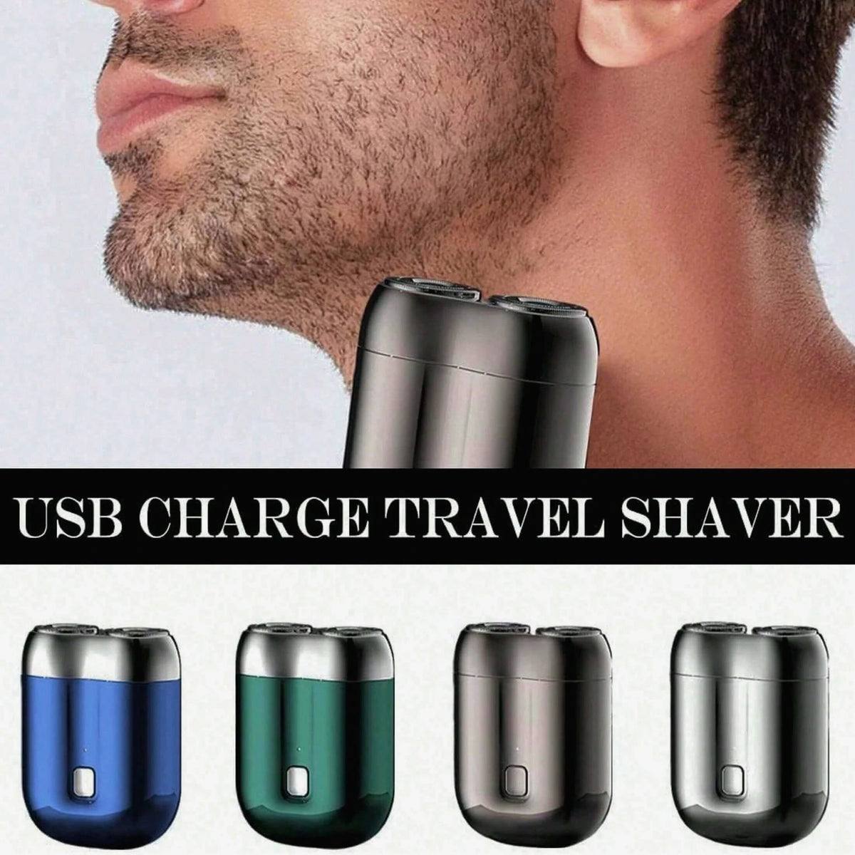 Travel Shaver Compact Waterproof USB Rechargeable