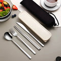 Travel Silverware Set Stainless Steel Compact Case