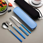 Travel Silverware Set Stainless Steel Compact Case