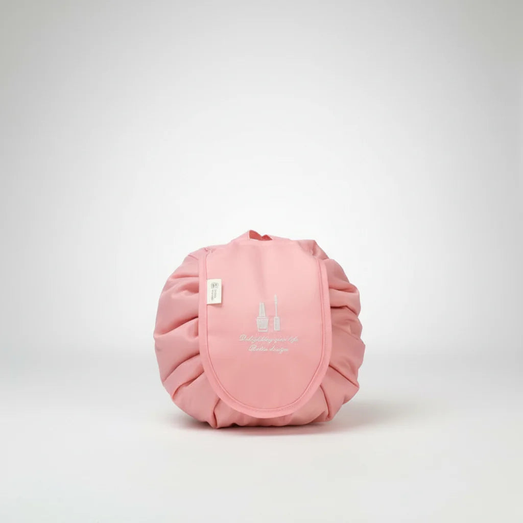 Travel Toiletry Bag Waterproof & Large Capacity Drawstring Closure