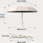 Travel Umbrella UPF50 One-Touch Wind-Resistant Waterproof