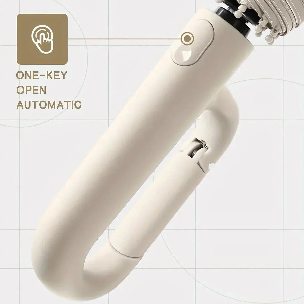 Travel Umbrella UPF50 One-Touch Wind-Resistant Waterproof