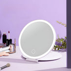 Travel Vanity Mirror 24-LED USB-Rechargeable Fold-Flat