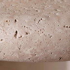 Travertine Stone & Wood LED Pendant Light