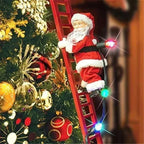 Tree Ornament Animated Climber With Warm LEDs & Music
