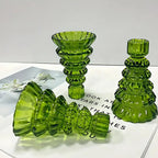 Tree-Shaped Glass Votive Holders (Set of 3)