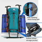 Trekking Backpack 70L Integrated Rain Cover