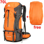 Trekking Backpack 70L Integrated Rain Cover