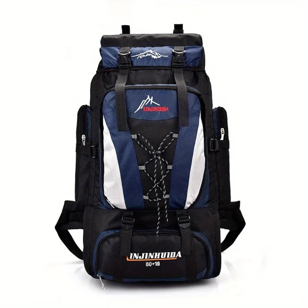 Trekking Backpack 80L Water-Repellent Padded Hip Belt