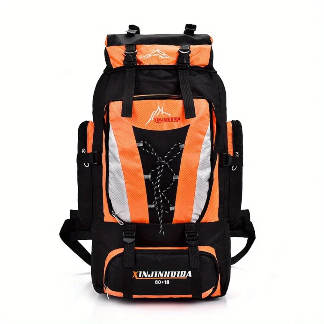 Trekking Backpack 80L Water-Repellent Padded Hip Belt