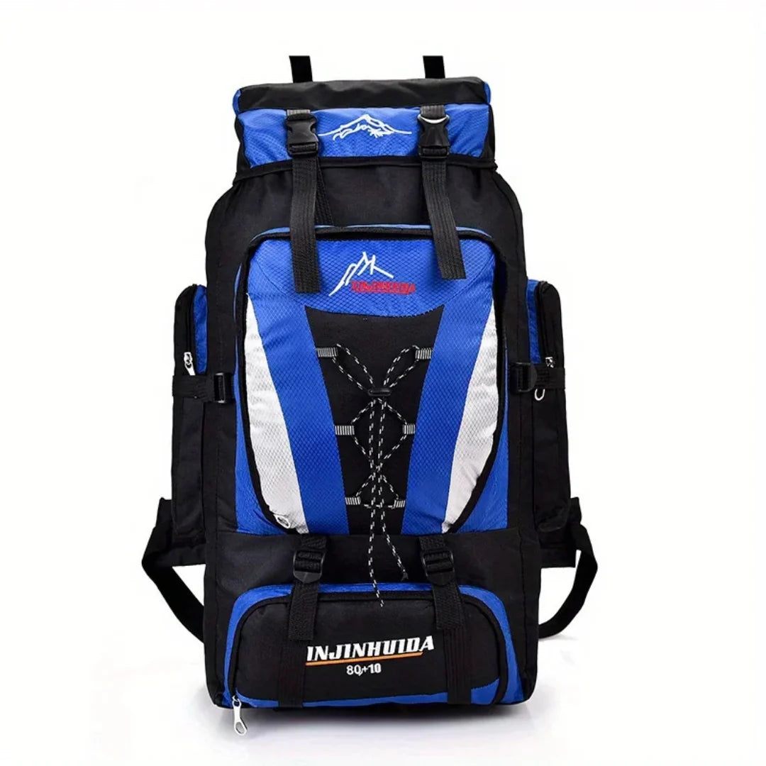 Trekking Backpack 80L Water-Repellent Padded Hip Belt