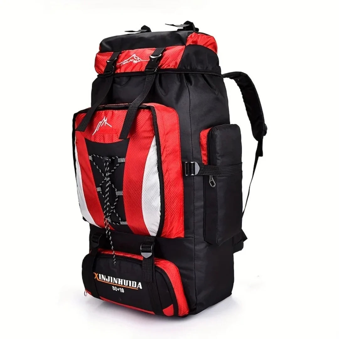 Trekking Backpack 80L Water-Repellent Padded Hip Belt