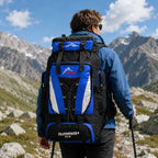 Trekking Backpack 80L Water-Repellent Padded Hip Belt