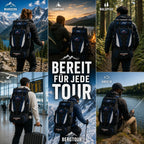 Trekking Backpack 80L Water-Repellent Padded Hip Belt