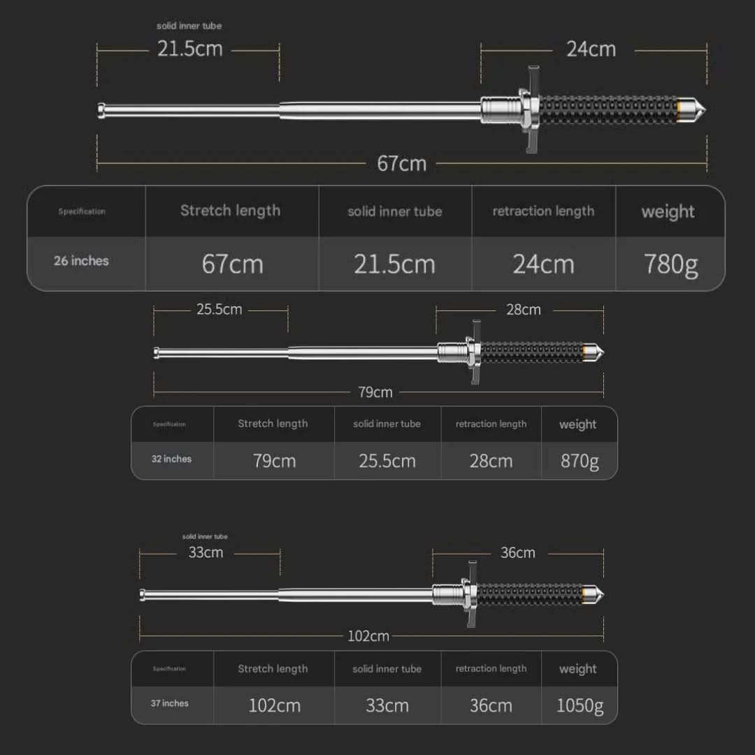 Trekking Pole Adjustable Anti-Slip Grip Lightweight Alloy