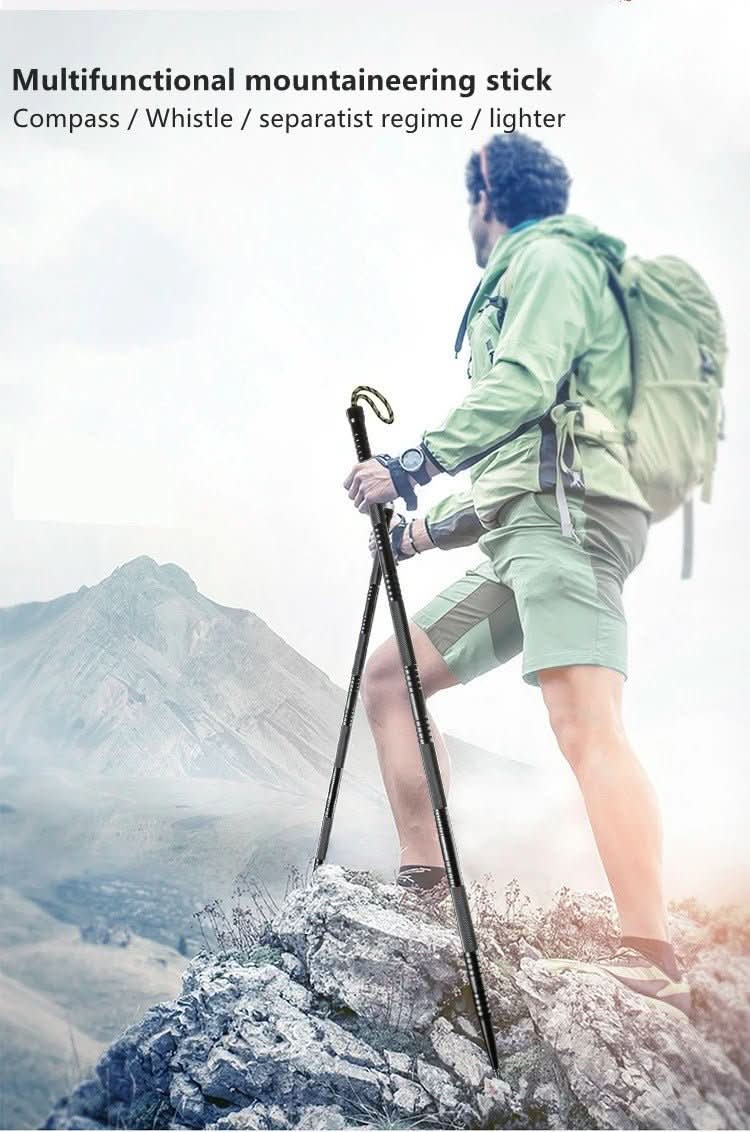 Trekking Pole Foldable Integrated Multitool Adjustable Length