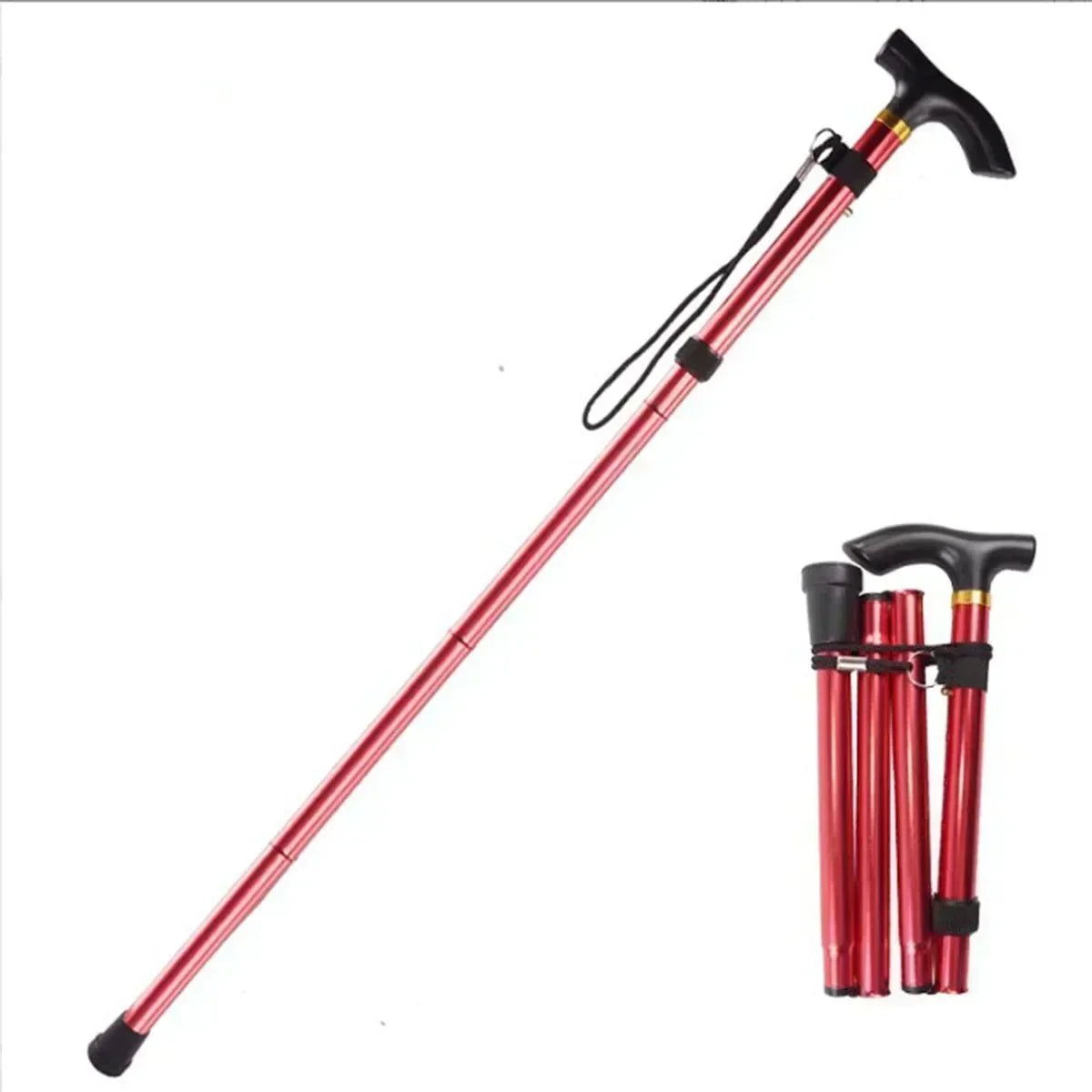 Trekking Pole Lightweight Aluminum 5-Level Adjustable Foldable