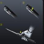 Trekking Pole One-Click Telescopic & Anti-Slip Grip
