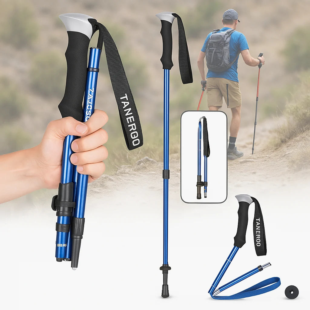 Trekking Poles Adjustable Foldable Quick Lock