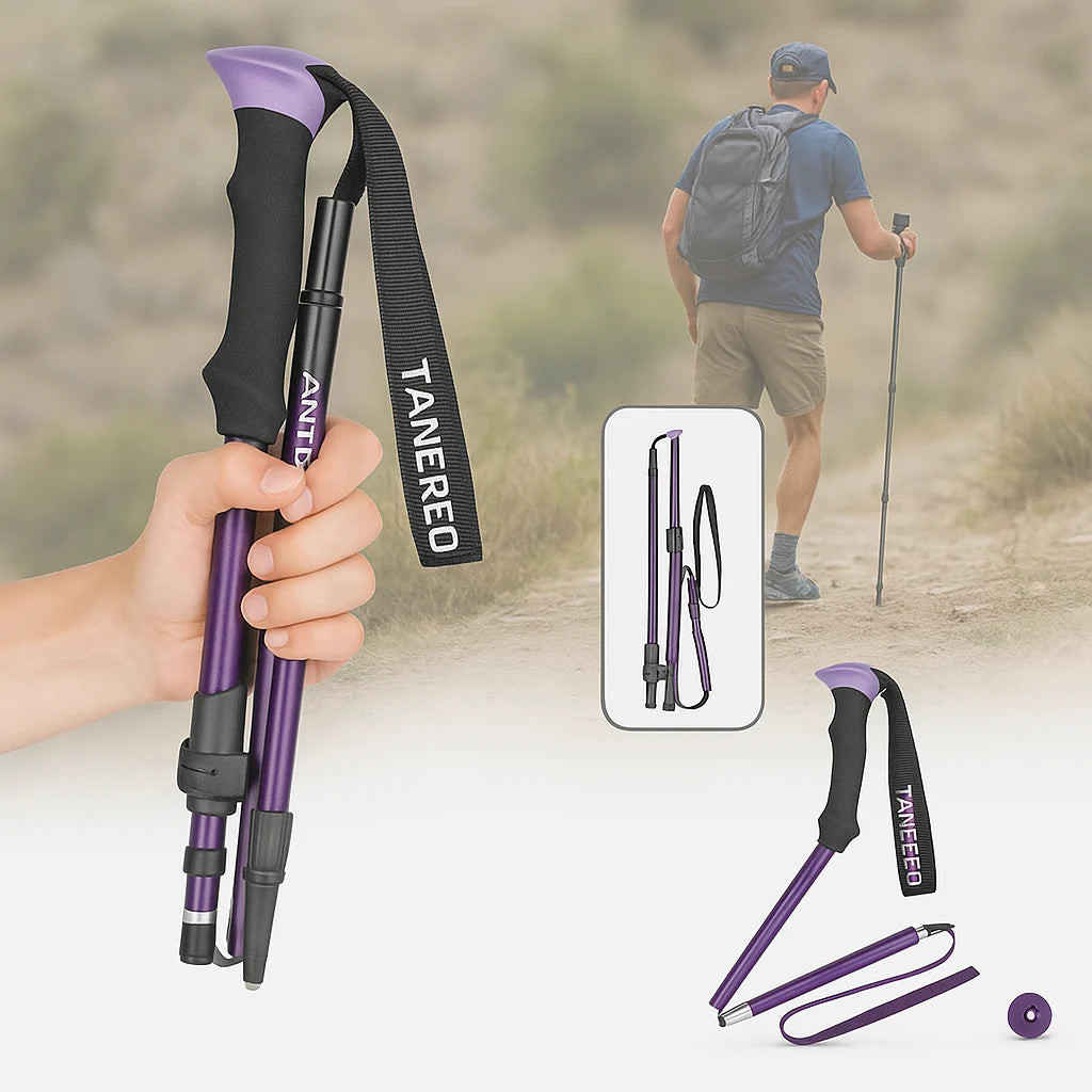 Trekking Poles Adjustable Foldable Quick Lock
