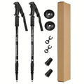 Trekking Poles Adjustable Shock-Absorbing Aluminum & Rubber Grips