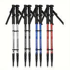 Trekking Poles Adjustable Shock-Absorbing Aluminum & Rubber Grips