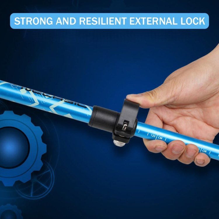 Trekking Poles Aerospace Grade Aluminum Quick Adjust Anti-Slip Grips