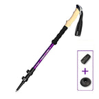 Trekking Poles Carbon Fiber Anti-Shock Ergonomic Cork Grip