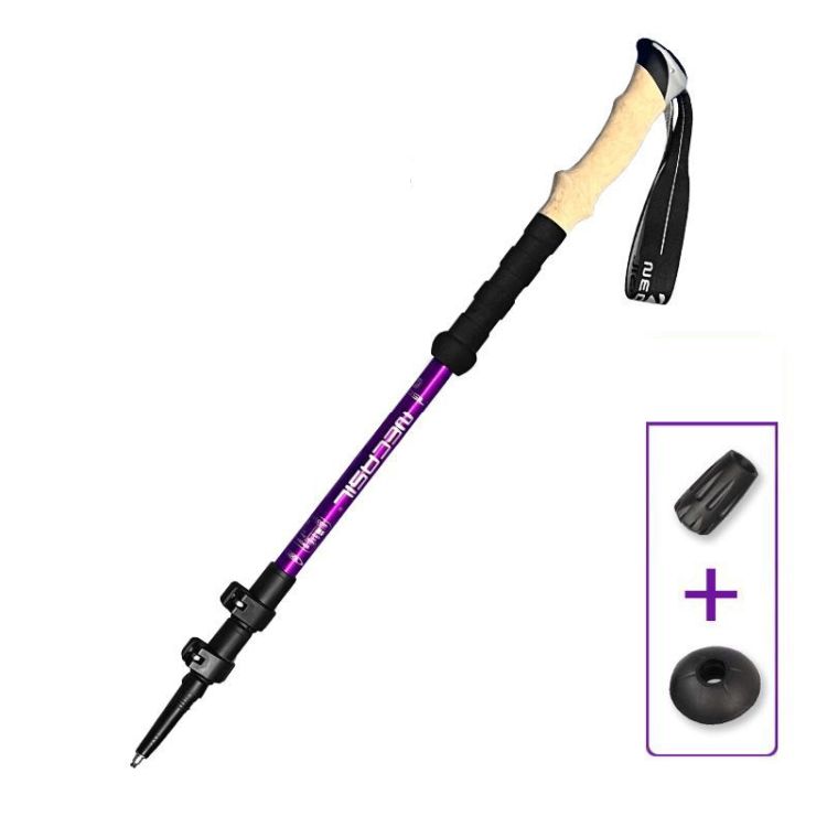 Trekking Poles Carbon Fiber Anti-Shock Ergonomic Cork Grip